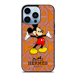 HERMES PARIS PATTERN MICKEY MOUSE DISNEY iPhone 13 Pro Max Case Cover HERMES PARIS PATTERN MICKEY MOUSE DISNEY iPhone 13 Pro Max Case Cover