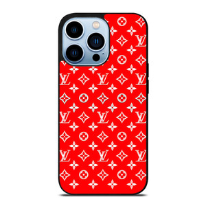 LOUIS VUITTON LV LOGO RED PATTERN iPhone 13 Pro Max Case Cover LOUIS VUITTON LV LOGO RED PATTERN iPhone 13 Pro Max Case Cover