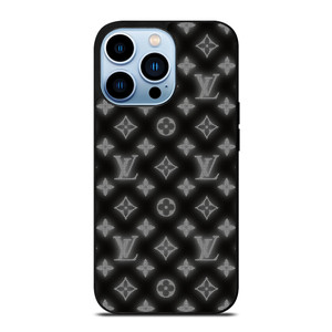 LOUISE VUITTON LOGO PATTERN BLACK WHITE iPhone 13 Pro Max Case Cover LOUISE VUITTON LOGO PATTERN BLACK WHITE iPhone 13 Pro Max Case Cover