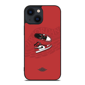 AIR JORDAN 1 SNEAKERS RED  iPhone 14 Plus Case Cover AIR JORDAN 1 SNEAKERS RED  iPhone 14 Plus Case Cover