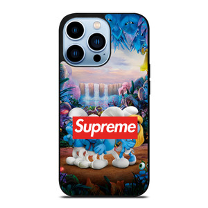 SUPREME AND THE SMURFS 2 iPhone 13 Pro Max Case Cover SUPREME AND THE SMURFS 2 iPhone 13 Pro Max Case Cover