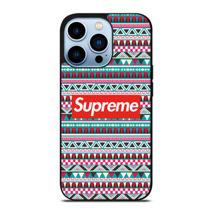 SUPREME AZTEC PATTERN iPhone 13 Pro Max Case Cover