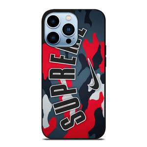 SUPREME X NIKE RED CAMO iPhone 13 Pro Max Case Cover SUPREME X NIKE RED CAMO iPhone 13 Pro Max Case Cover
