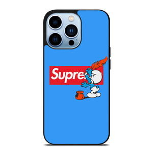 SUPREME X THE SMURFS iPhone 13 Pro Max Case Cover SUPREME X THE SMURFS iPhone 13 Pro Max Case Cover