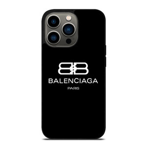 BALENCIAGA PARIS LOGO BLACK iPhone 13 Pro Case Cover