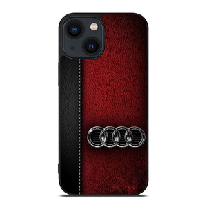AUDI LOGO LEATHER  iPhone 14 Plus Case Cover AUDI LOGO LEATHER  iPhone 14 Plus Case Cover
