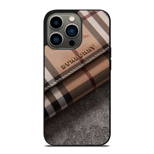 BURBERRY PATTERN ON WALLET iPhone 13 Pro Case Cover