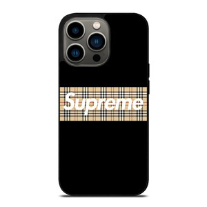 BURBERRY X SUPREME 3 iPhone 13 Pro Case Cover