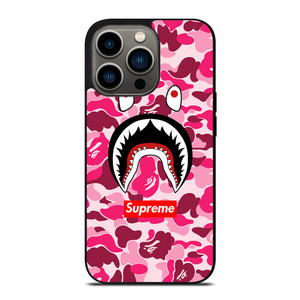 CAMO BATHING APE SUPREME PINK iPhone 13 Pro Case Cover CAMO BATHING APE SUPREME PINK iPhone 13 Pro Case Cover