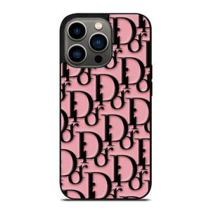 CHRISTIAN DIOR LOGO BLACK PINK iPhone 13 Pro Case Cover CHRISTIAN DIOR LOGO BLACK PINK iPhone 13 Pro Case Cover