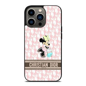 CHRISTIAN DIOR PARIS PINK MINNIE MOUSE DISNEY iPhone 13 Pro Case Cover CHRISTIAN DIOR PARIS PINK MINNIE MOUSE DISNEY iPhone 13 Pro Case Cover