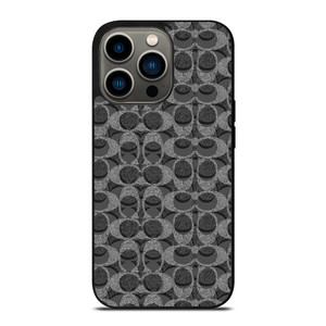 COACH BLACK GREY PATTERN LOGO iPhone 13 Pro Case Cover COACH BLACK GREY PATTERN LOGO iPhone 13 Pro Case Cover