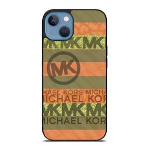 MICHAEL KORS PEACH STRIPE iPhone 13 Case Cover MICHAEL KORS PEACH STRIPE iPhone 13 Case Cover