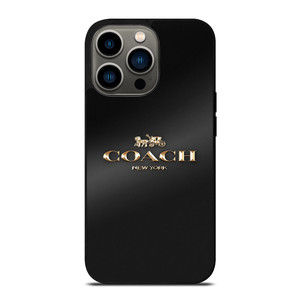 COACH NEW YORK GOLDEN LOGO iPhone 13 Pro Case Cover COACH NEW YORK GOLDEN LOGO iPhone 13 Pro Case Cover