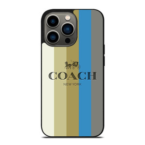 COACH NEW YORK STRIPE ICON iPhone 13 Pro Case Cover COACH NEW YORK STRIPE ICON iPhone 13 Pro Case Cover