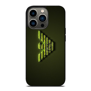 GIORGIO ARMANI GREEN EMBLEM iPhone 13 Pro Case Cover GIORGIO ARMANI GREEN EMBLEM iPhone 13 Pro Case Cover