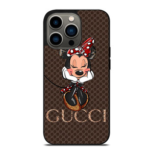 GUCCI LOGO BROWN MINNIE MOUSE DISNEY iPhone 13 Pro Case Cover GUCCI LOGO BROWN MINNIE MOUSE DISNEY iPhone 13 Pro Case Cover