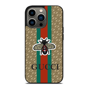 GUCCI LOGO PATTERN BEE iPhone 13 Pro Case Cover
