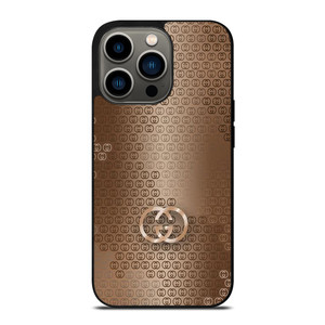 GUCCI LOGO PATTERN GOLD iPhone 13 Pro Case Cover GUCCI LOGO PATTERN GOLD iPhone 13 Pro Case Cover
