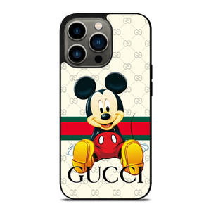 GUCCI LOGO PATTERN MICKEY MOUSE DISNEY iPhone 13 Pro Case Cover