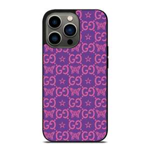 GUCCI LOGO STAR BUTTERFLIES PATTERN iPhone 13 Pro Case Cover GUCCI LOGO STAR BUTTERFLIES PATTERN iPhone 13 Pro Case Cover
