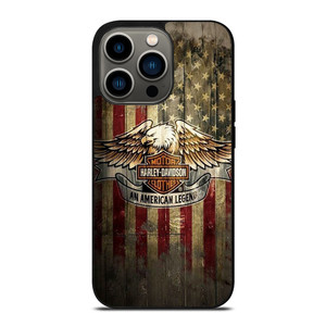 HARLEY DAVIDSON AMERICAN LEGEND WOODEN LOGO iPhone 13 Pro Case Cover