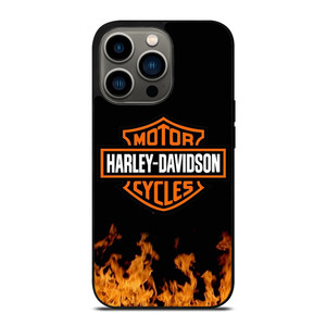 HARLEY DAVIDSON FIRE LOGO 2 iPhone 13 Pro Case Cover