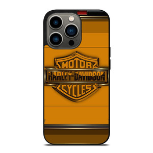HARLEY DAVIDSON MOTORCYCLES LOGO YELLOW iPhone 13 Pro Case Cover HARLEY DAVIDSON MOTORCYCLES LOGO YELLOW iPhone 13 Pro Case Cover
