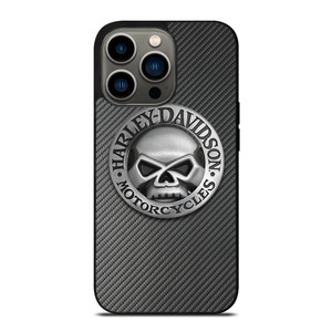 HARLEY DAVIDSON MOTORCYCLES SKULL LOGO CARBON iPhone 13 Pro Case Cover HARLEY DAVIDSON MOTORCYCLES SKULL LOGO CARBON iPhone 13 Pro Case Cover