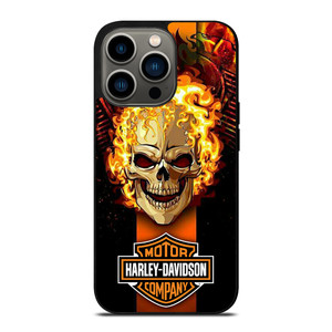 HARLEY DAVIDSON SKULL FIRE iPhone 13 Pro Case Cover HARLEY DAVIDSON SKULL FIRE iPhone 13 Pro Case Cover