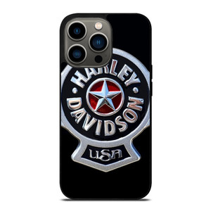 HARLEY DAVIDSON USA METAL EMBLEM iPhone 13 Pro Case Cover HARLEY DAVIDSON USA METAL EMBLEM iPhone 13 Pro Case Cover