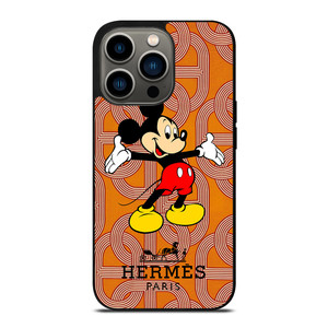 HERMES PARIS PATTERN MICKEY MOUSE DISNEY iPhone 13 Pro Case Cover HERMES PARIS PATTERN MICKEY MOUSE DISNEY iPhone 13 Pro Case Cover