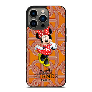HERMES PARIS PATTERN MINNIE MOUSE DISNEY iPhone 13 Pro Case Cover