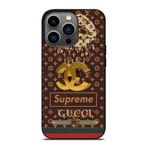 LOUIS VUITTON CHANEL SUPREME GUCCI PATTERN iPhone 13 Pro Case Cover LOUIS VUITTON CHANEL SUPREME GUCCI PATTERN iPhone 13 Pro Case Cover
