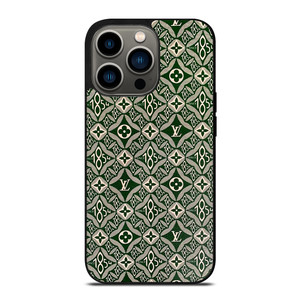 LOUIS VUITTON LOGO LV GREEN PATTERN SINCE 1854 iPhone 13 Pro Case Cover