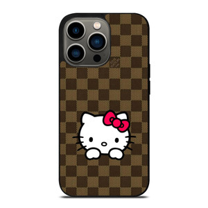 LOUIS VUITTON LOGO LV PATTERN HELLO KITTY iPhone 13 Pro Case Cover LOUIS VUITTON LOGO LV PATTERN HELLO KITTY iPhone 13 Pro Case Cover