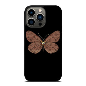 LOUIS VUITTON LV LOGO BUTTERFLY iPhone 13 Pro Case Cover LOUIS VUITTON LV LOGO BUTTERFLY iPhone 13 Pro Case Cover