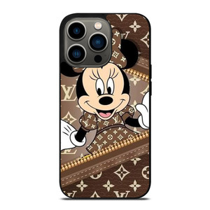 LOUIS VUITTON LV ZIPPER BROWN X MINNIE MOUSE DISNEY iPhone 13 Pro Case Cover LOUIS VUITTON LV ZIPPER BROWN X MINNIE MOUSE DISNEY iPhone 13 Pro Case Cover