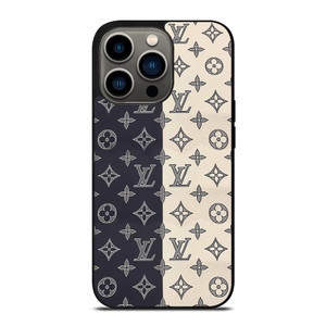LOUIS VUITTON PATTERN BLACK AND WHITE iPhone 13 Pro Case Cover
