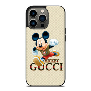 MICKEY MOUSE DISNEY X GUCCI LOGO PATTERN iPhone 13 Pro Case Cover