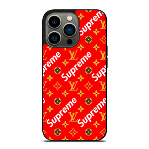 NEW SUPREME RED GOLD PATTERN iPhone 13 Pro Case Cover NEW SUPREME RED GOLD PATTERN iPhone 13 Pro Case Cover