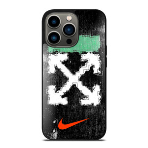 OFF WHITE NIKE LOGO iPhone 13 Pro Case Cover