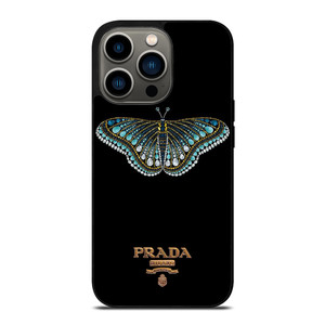 PRADA LOGO DIAMOND BUTTERFLY iPhone 13 Pro Case Cover PRADA LOGO DIAMOND BUTTERFLY iPhone 13 Pro Case Cover