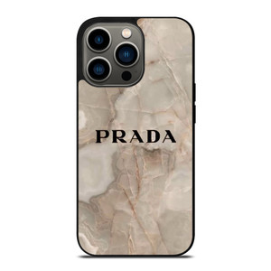 PRADA LOGO ICON ON MARBLE iPhone 13 Pro Case Cover