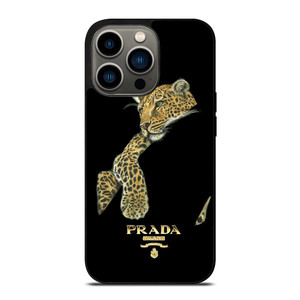 PRADA MILANO LEOPARD iPhone 13 Pro Case Cover