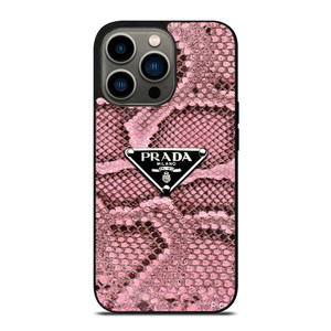 PRADA MILANO LOGO PINK SNAKE TEXTURE iPhone 13 Pro Case Cover PRADA MILANO LOGO PINK SNAKE TEXTURE iPhone 13 Pro Case Cover