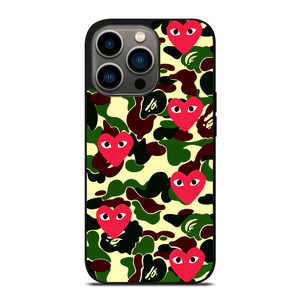SUPREME BAPE COMME DES GARCONS iPhone 13 Pro Case Cover SUPREME BAPE COMME DES GARCONS iPhone 13 Pro Case Cover