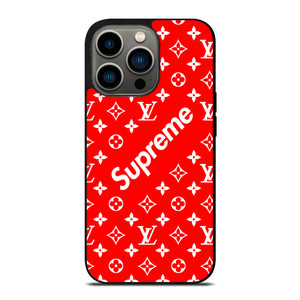 SUPREME LOUIS VUITTON RED iPhone 13 Pro Case Cover SUPREME LOUIS VUITTON RED iPhone 13 Pro Case Cover