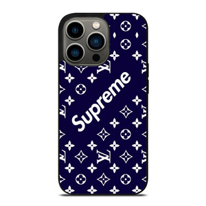 SUPREME NAVY PATTREN iPhone 13 Pro Case Cover SUPREME NAVY PATTREN iPhone 13 Pro Case Cover