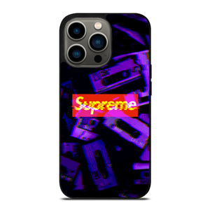 SUPREME PURPLE CASSETTE GLITCH iPhone 13 Pro Case Cover SUPREME PURPLE CASSETTE GLITCH iPhone 13 Pro Case Cover